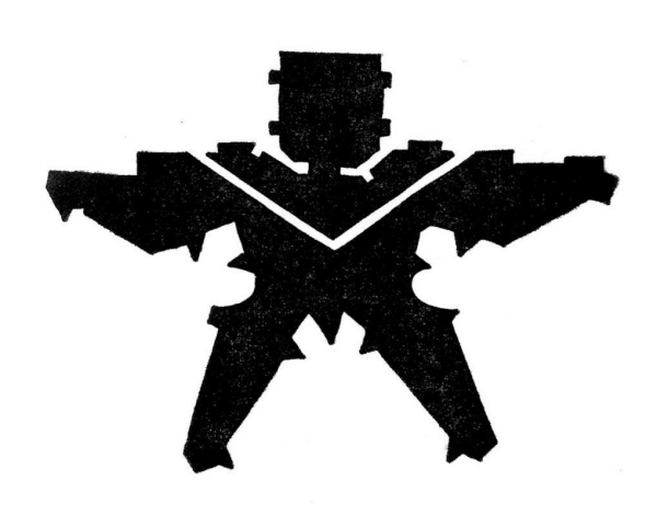 7) Umzeichnung von Bruno Zevi. Die schwarzen Fl&amp;auml;chen zeigen den Leerraum, der hier nun in Form einer menschlichen Gestalt erscheint, 1964